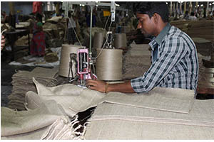 Stitching Jute Bags