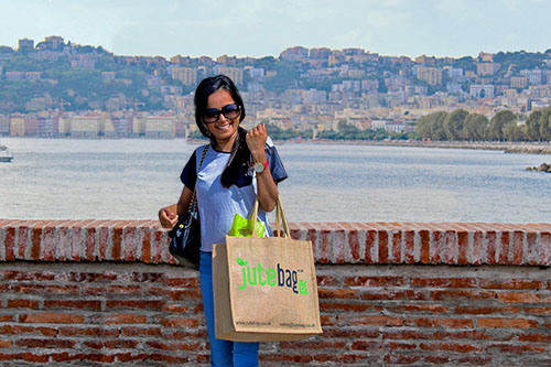 Girl with Jute Bag Girl with Jute Bag