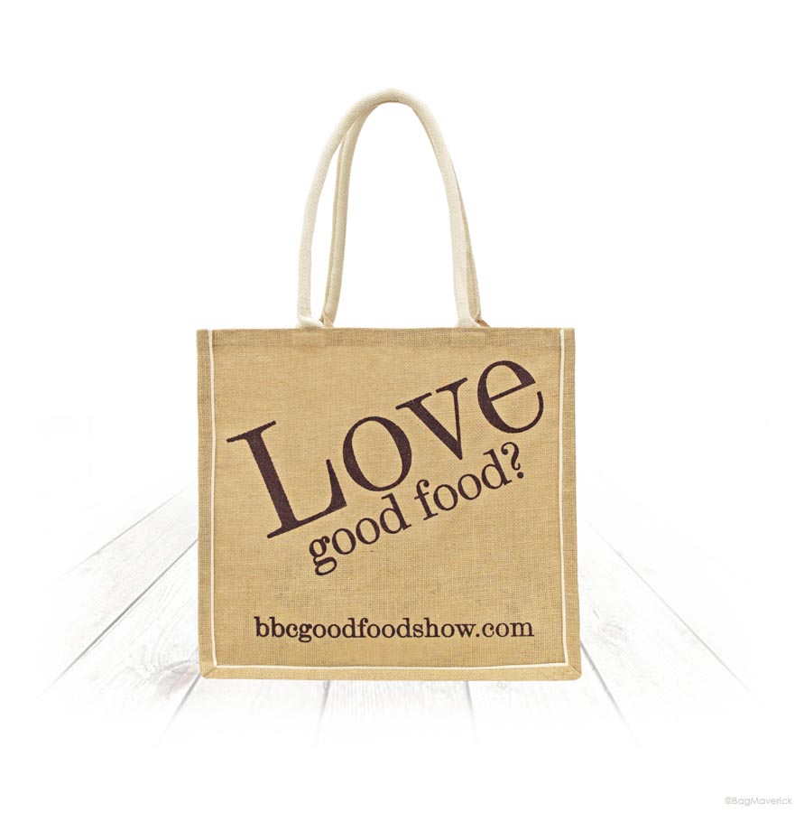 Jute Bag with Cotton Piping