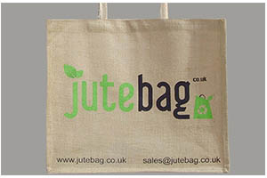 Printed jute bag