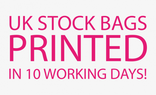 printed stock bags