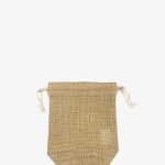 drawstring jute pouch